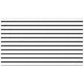 黒はっきりした白ストライプ テーブルクロス (正面(横))