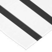 黒はっきりした白ストライプ テーブルクロス (アングル)