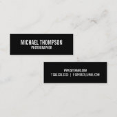 黒はっきりした白 スキニー名刺 (正面/裏面)