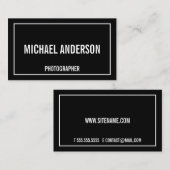 黒はっきりした白 名刺 (正面/裏面)