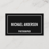 黒はっきりした白 名刺 (正面)