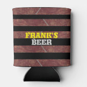 黒はっきりした素朴錆ストライプ 缶クーラー (裏面)