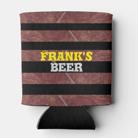 黒はっきりした素朴錆ストライプ 缶クーラー (裏面)
