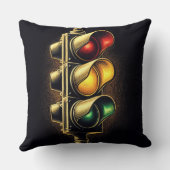 黒はっきりした線のストップライト クッション (裏面)