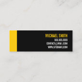 黒はっきりした色とカスタムパーソナルトレーナー スキニー名刺 (裏面)