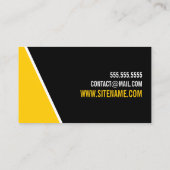 黒はっきりした色とカスタムパーソナルトレーナー 名刺 (裏面)