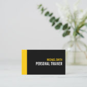 黒はっきりした色とカスタムパーソナルトレーナー 名刺 (スタンド正面)