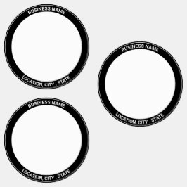 黒はっきりした色のカスタムロゴ ラベル