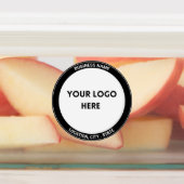 黒はっきりした色のカスタムロゴ ラベル (貼付)