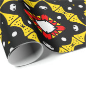 黒はっきりした色、黄、赤ゴシック模様 ラッピングペーパー (ロールコーナー)