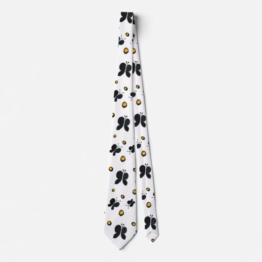 黒はっきりした蝶ネクタイ ネクタイ (正面)