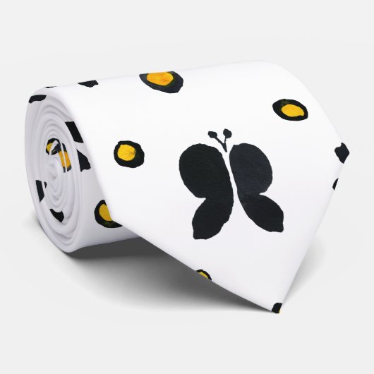 黒はっきりした蝶ネクタイ ネクタイ (ロール)