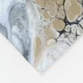 黒はっきりした金ゴールドと白ラージフリースブランケット フリースブランケット (角)