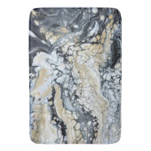 黒はっきりした金ゴールド白大浴場 バスマット (正面縦)