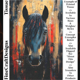 黒はっきりした馬スタリオンポートレートDE8Lデクページ 薄葉紙