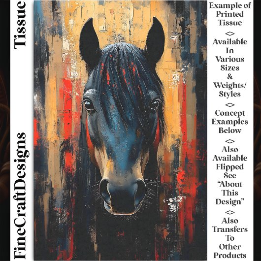 黒はっきりした馬スタリオンポートレートDE8Rデクページ 薄葉紙