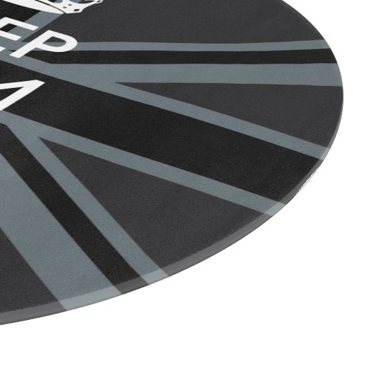 黒はっきりした黒の保Calm Your Text Union Jack カッティングボード (角)