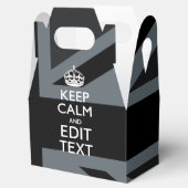 黒はっきりした黒の保Calm Your Text Union Jack フェイバーボックス (オープン)