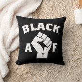 黒はっきりしたAFワードアートフィスト クッション (ブランケット)