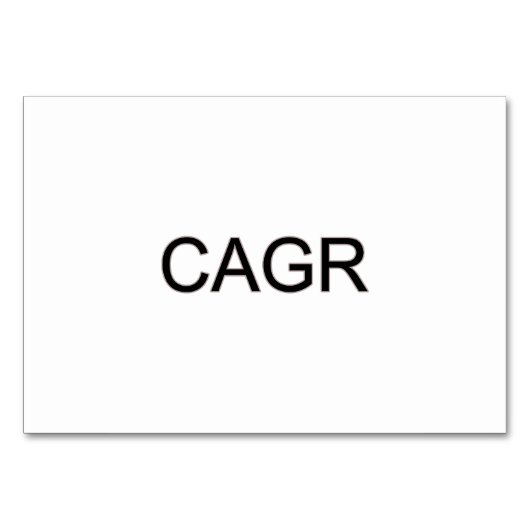 黒はっきりしたCAGR テーブルナンバー (正面)