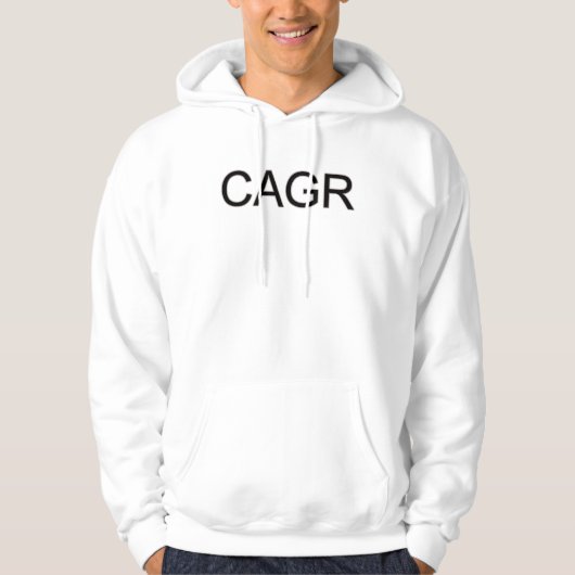 黒はっきりしたCAGR パーカ (正面)