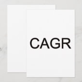 黒はっきりしたCAGR プログラム (正面/裏面)