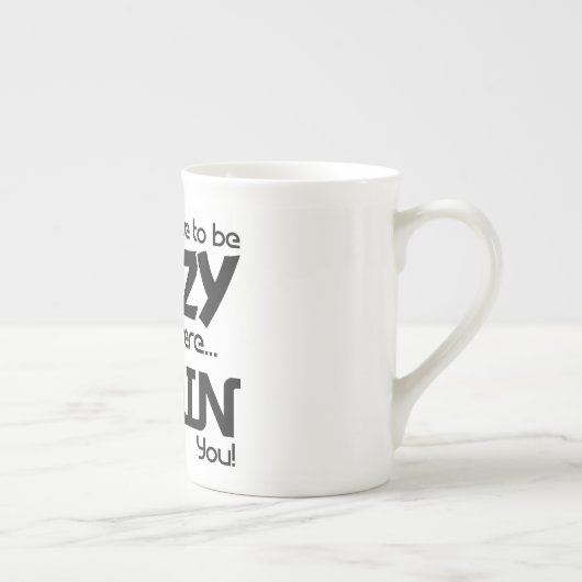 黒はない熱狂する私達訓練しますおもしろいな協力者 ボーンチャイナマグカップ (右)