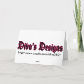 黒はショッキングピンクの文字とのサンキューカードを"感謝していしています" サンキューカード (裏面)