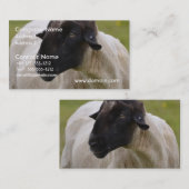 黒はヒツジに直面しました 名刺 (正面/裏面)