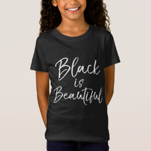 黒は幼児のために美しい可愛い子供の黒は彼 Tシャツ