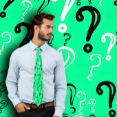 、黒は白い、緑疑門符のタイはねます ネクタイ