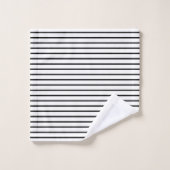 黒は白を並べます バスタオルセット (ウォッシュタオル)