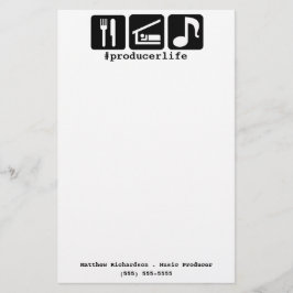 黒は睡眠音楽アイコンを食べます 便箋