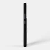 「黒は私のハッピーカラー」タイポグラフィアート SAMSUNG GALAXYケース (右側面)