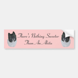 黒は秋田の現実主義者犬のオリジナルのスローガンの先頭に立ちました バンパーステッカー