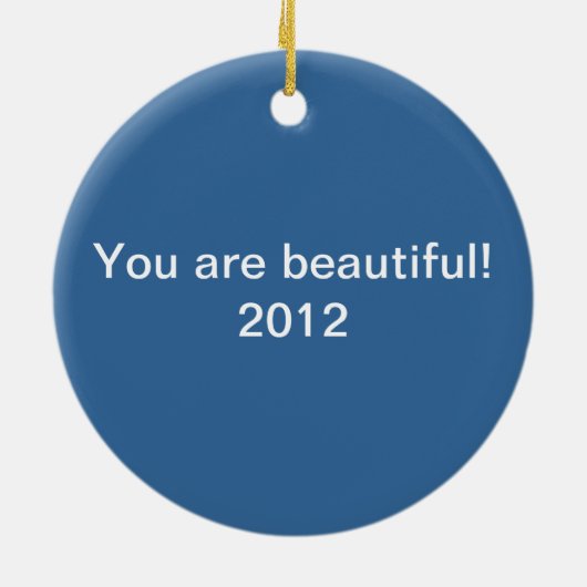 黒は美しいアフリカ系アメリカ人の芸術です セラミックオーナメント (裏面)