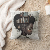 黒は美しい知識は力 クッション (ブランケット)