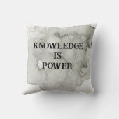 黒は美しい知識は力 クッション (裏面)