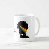 黒は美しい コーヒーマグカップ (正面右)