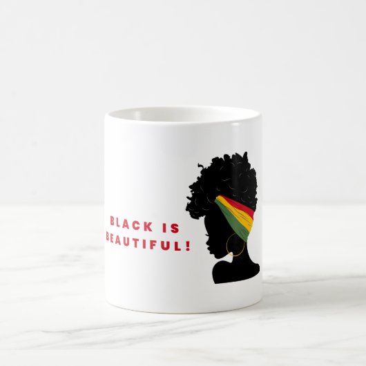 黒は美しい コーヒーマグカップ (中央)