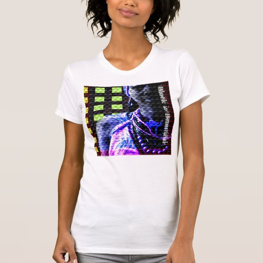 黒は美しい Tシャツ (正面)