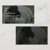 黒は草のヒツジの先頭に立ちました 名刺 (正面/裏面)