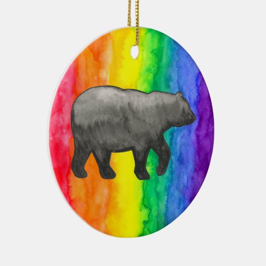 黒は虹の洗浄円のオーナメントに関係します セラミックオーナメント (右)