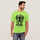 黒は蛇の天使のワイシャツを浮彫りにします Tシャツ (正面フル)