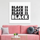 黒は黒 キャンバスプリント (インサイチュ (リビング))