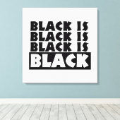 黒は黒 キャンバスプリント (インサイチュ (ウッドフロア))
