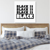 黒は黒 キャンバスプリント (インサイチュ (寝室))