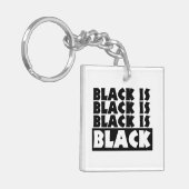 黒は黒 キーホルダー (正面左)