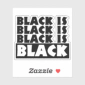 黒は黒 シール (シート)