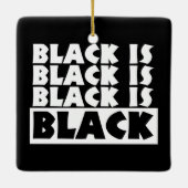 黒は黒 セラミックオーナメント (裏面)